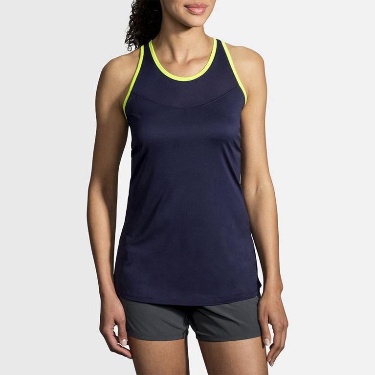 Brooks Stealth - Camiseta Sin Mangas Mujer - Azules (GIMO-39572)